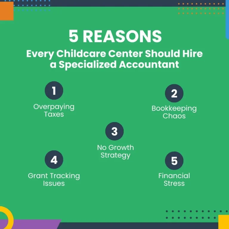 List of 5 Reasons of every childcare center should hire an accountant