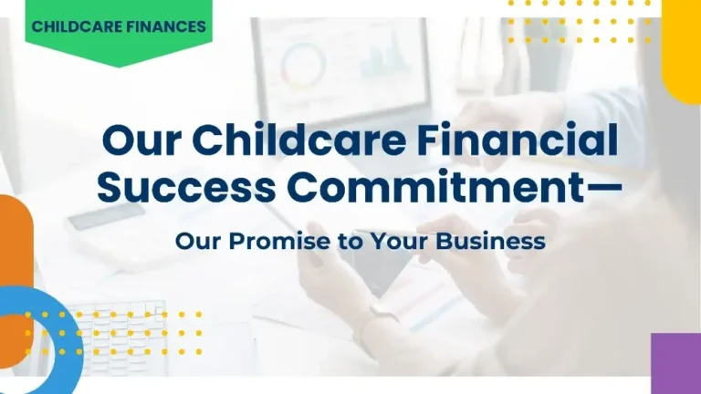 image showing the title of childcare financial success commitment