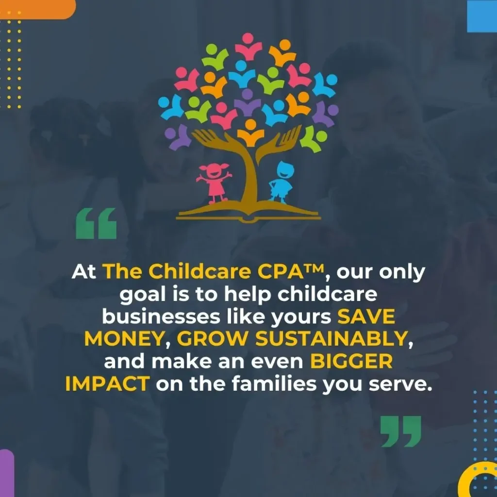 image of a quote about the childcare cpa goal