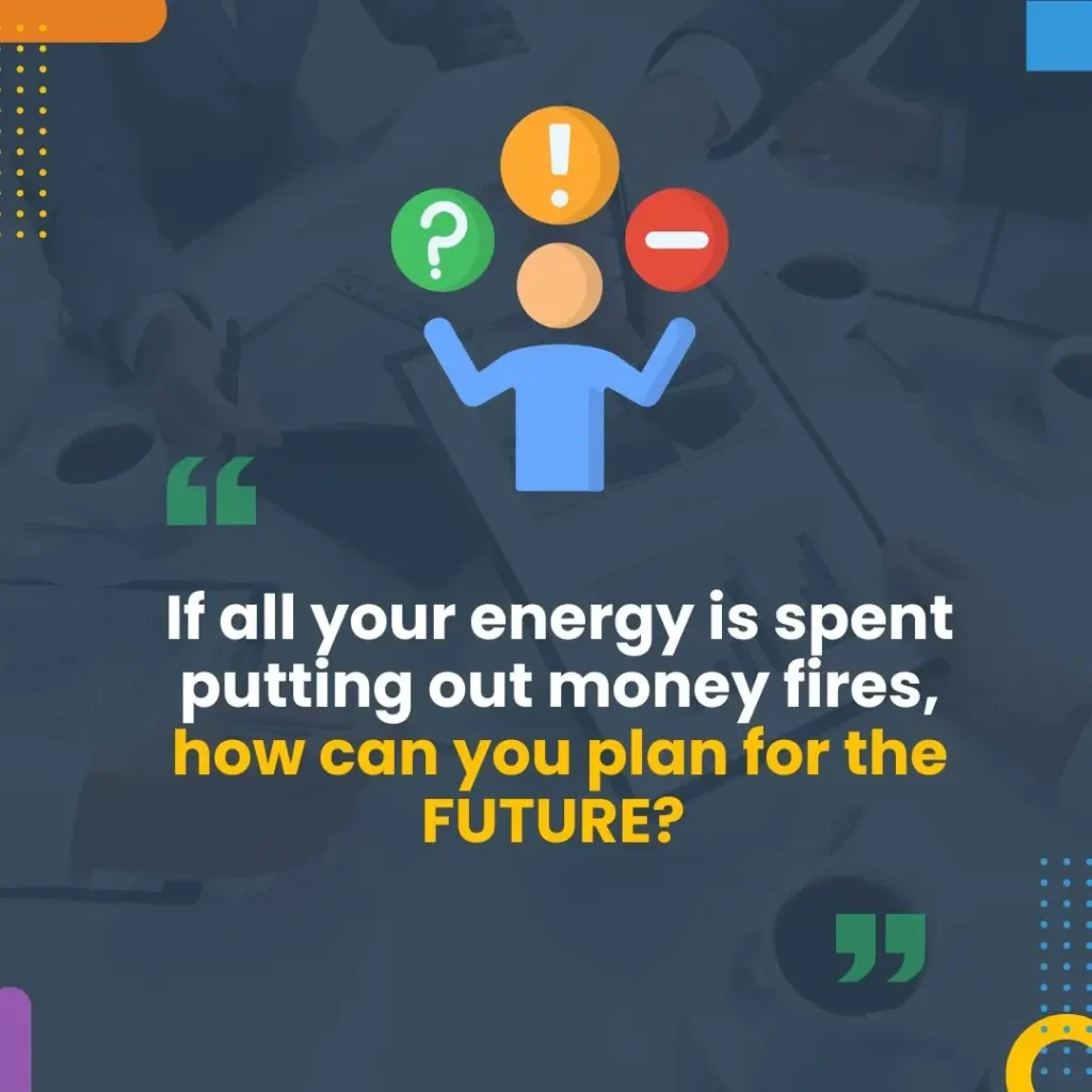 image showing a quote about the hidden costs of financial stress